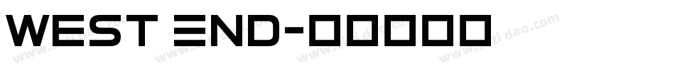 West End字体转换